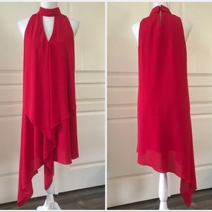 Maggy London Asymmetric Hem Shift Dress Res Sz 4